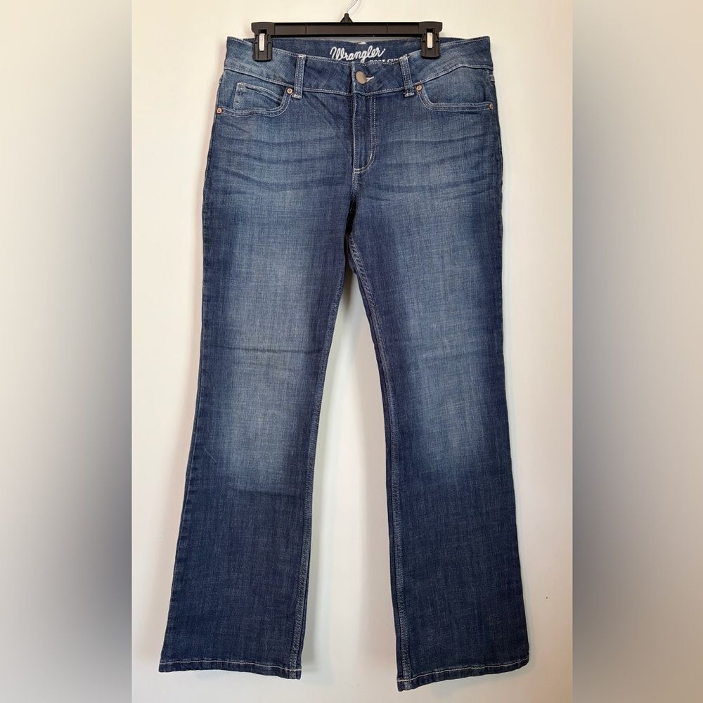 Wrangler Women's Dark Wash Bootcut Jeans 09MWZDO, Size 11